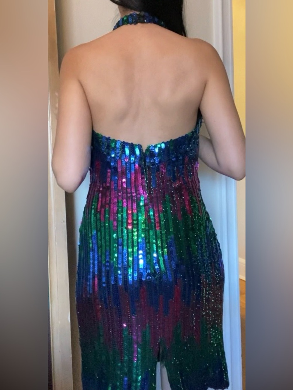 Multicolor Halter Dress - Picture 7 of 8
